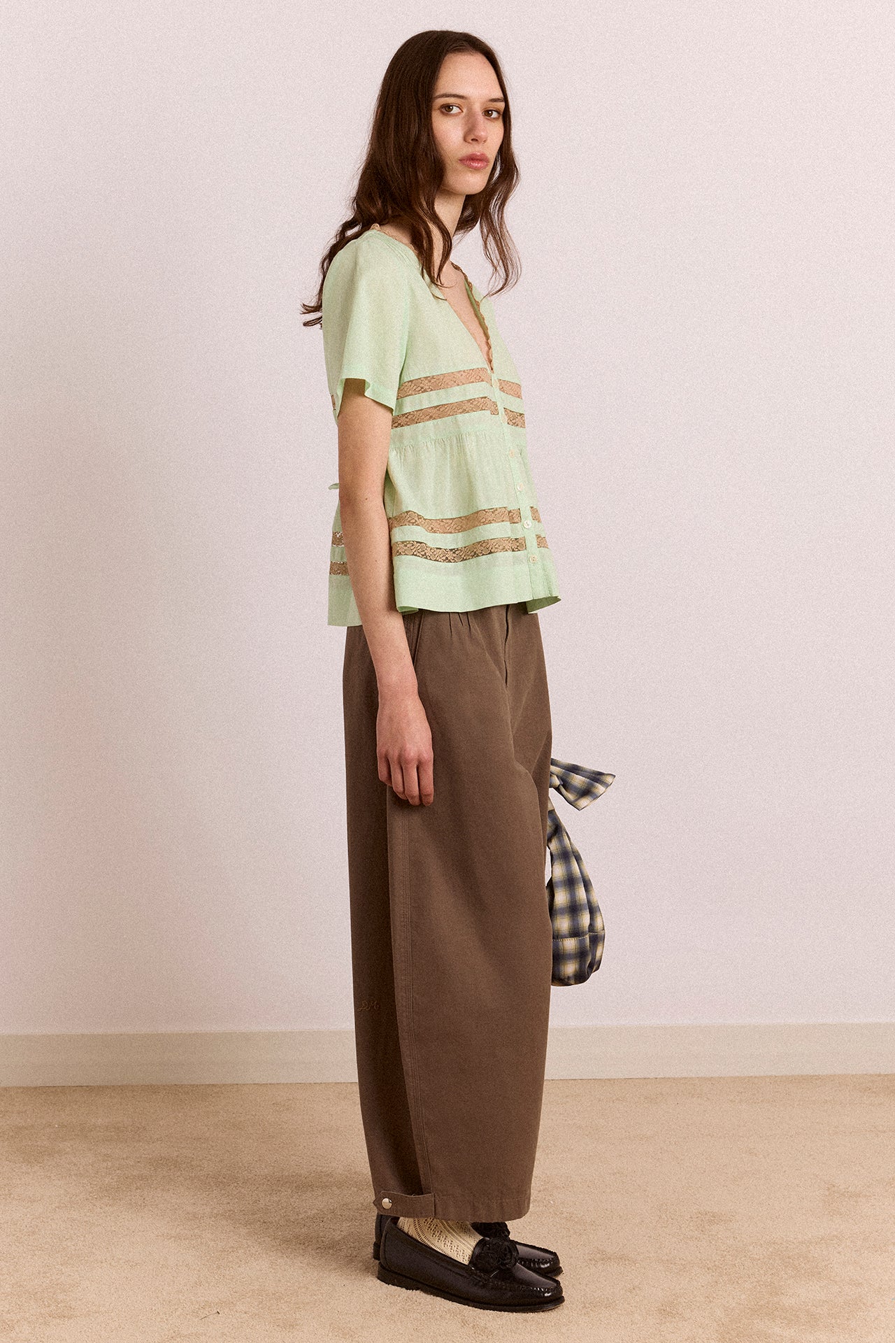 Tilda Lace Blouse - Mint - Image 2
