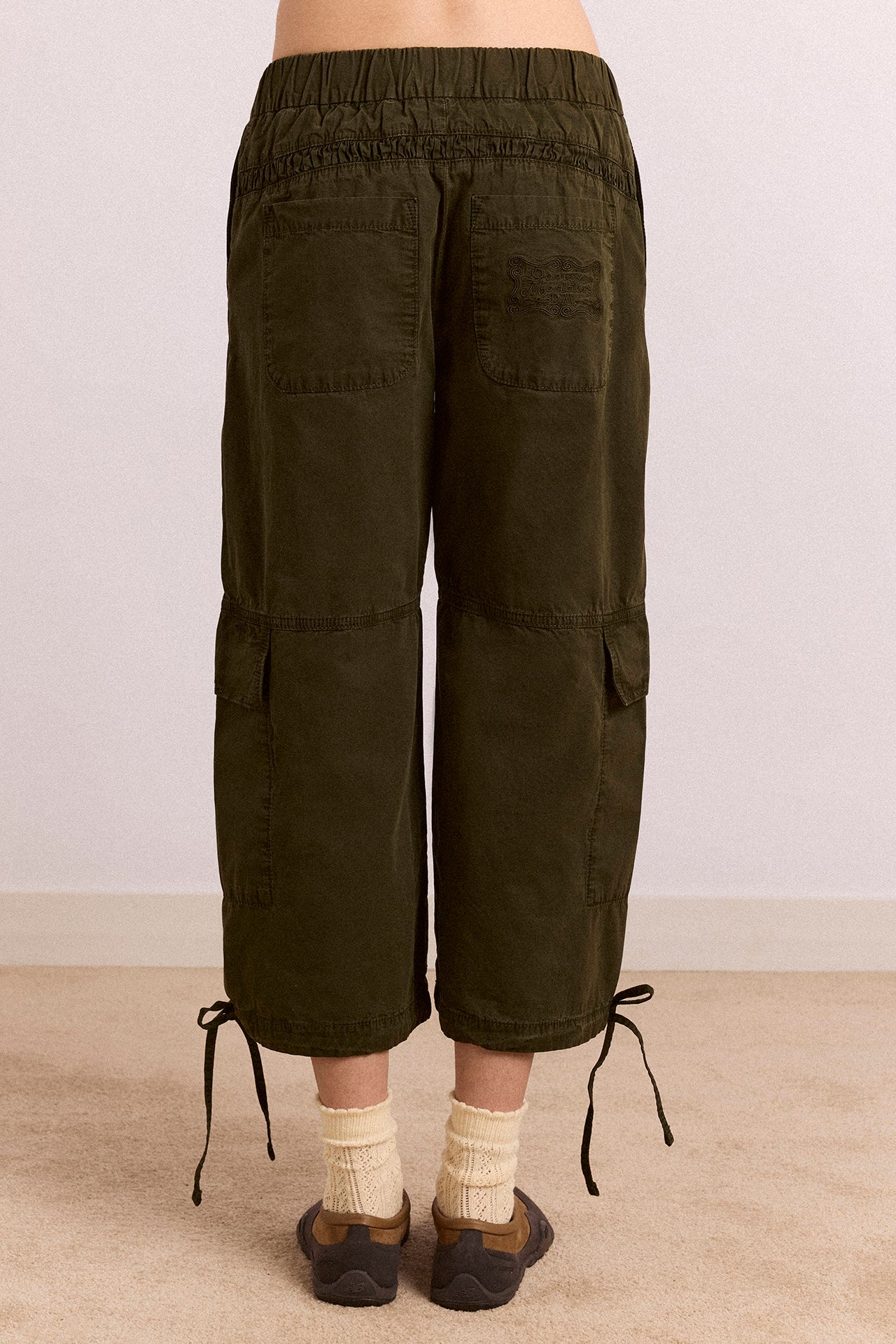 Toshi Utility Capri Trouser - Dark Khaki - Image 6
