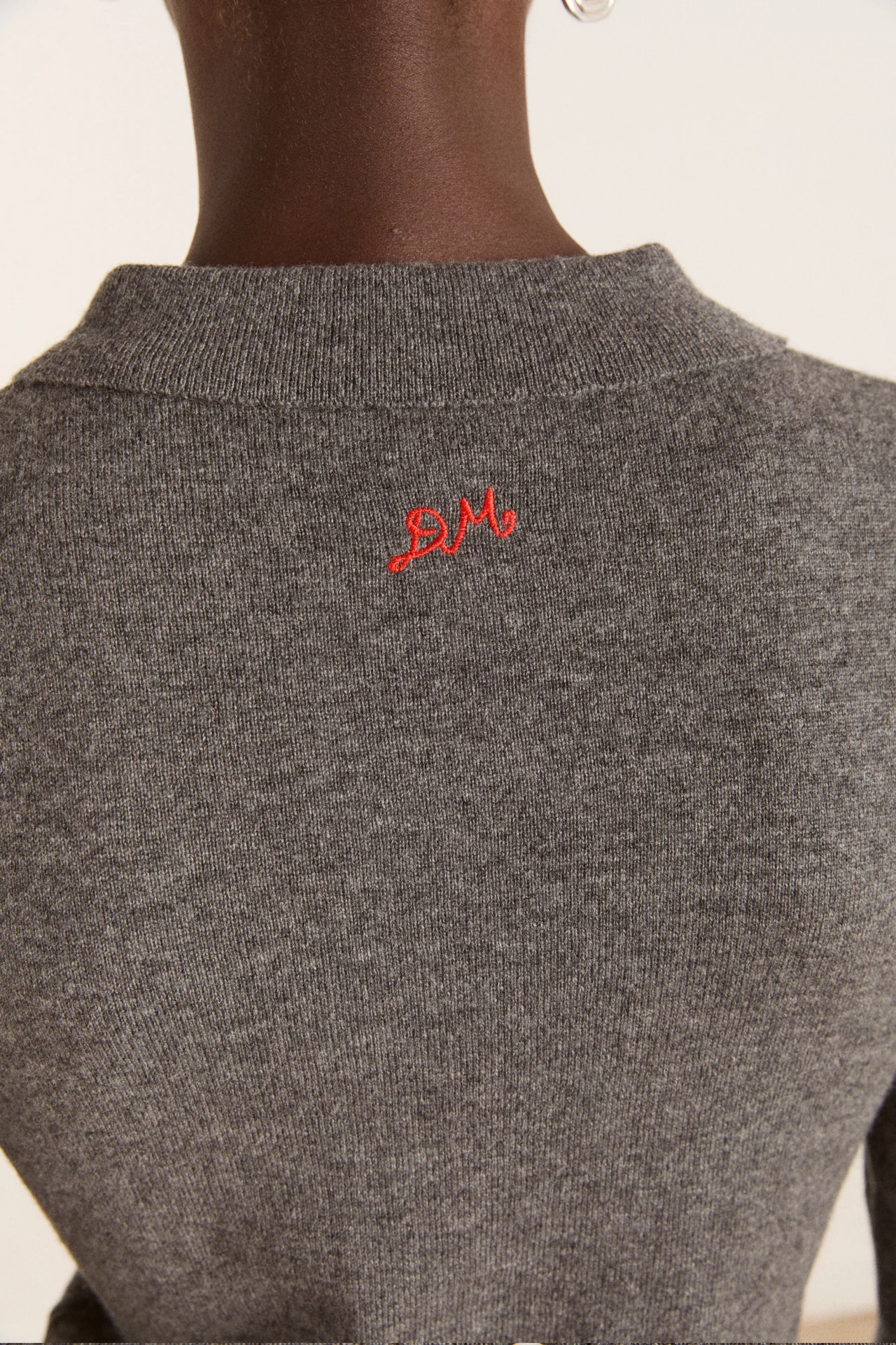 Voula Wool And Cashmere Blend Cardigan - Charcoal - Image 8