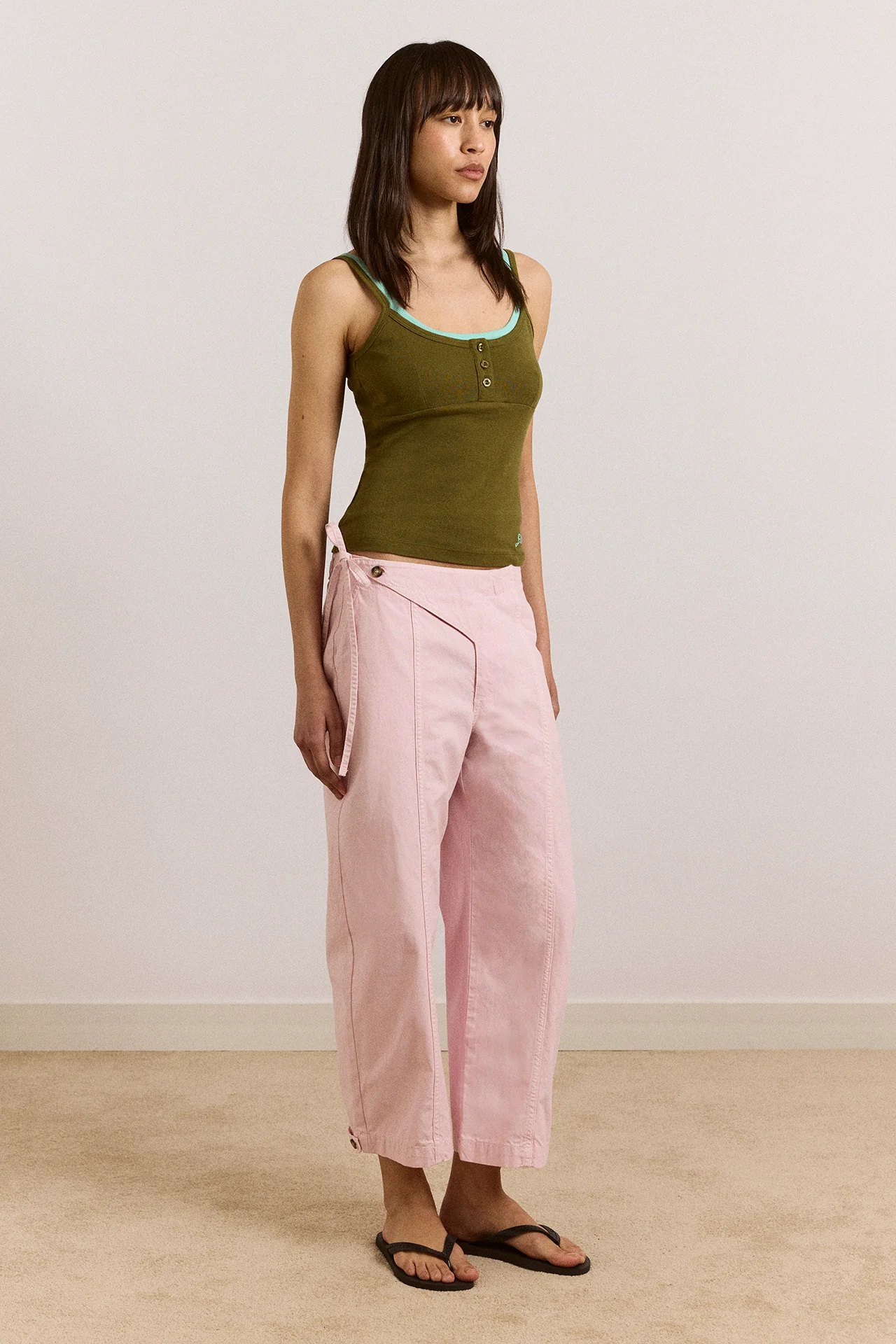 Yves Capri Trouser - Pink - Image 2