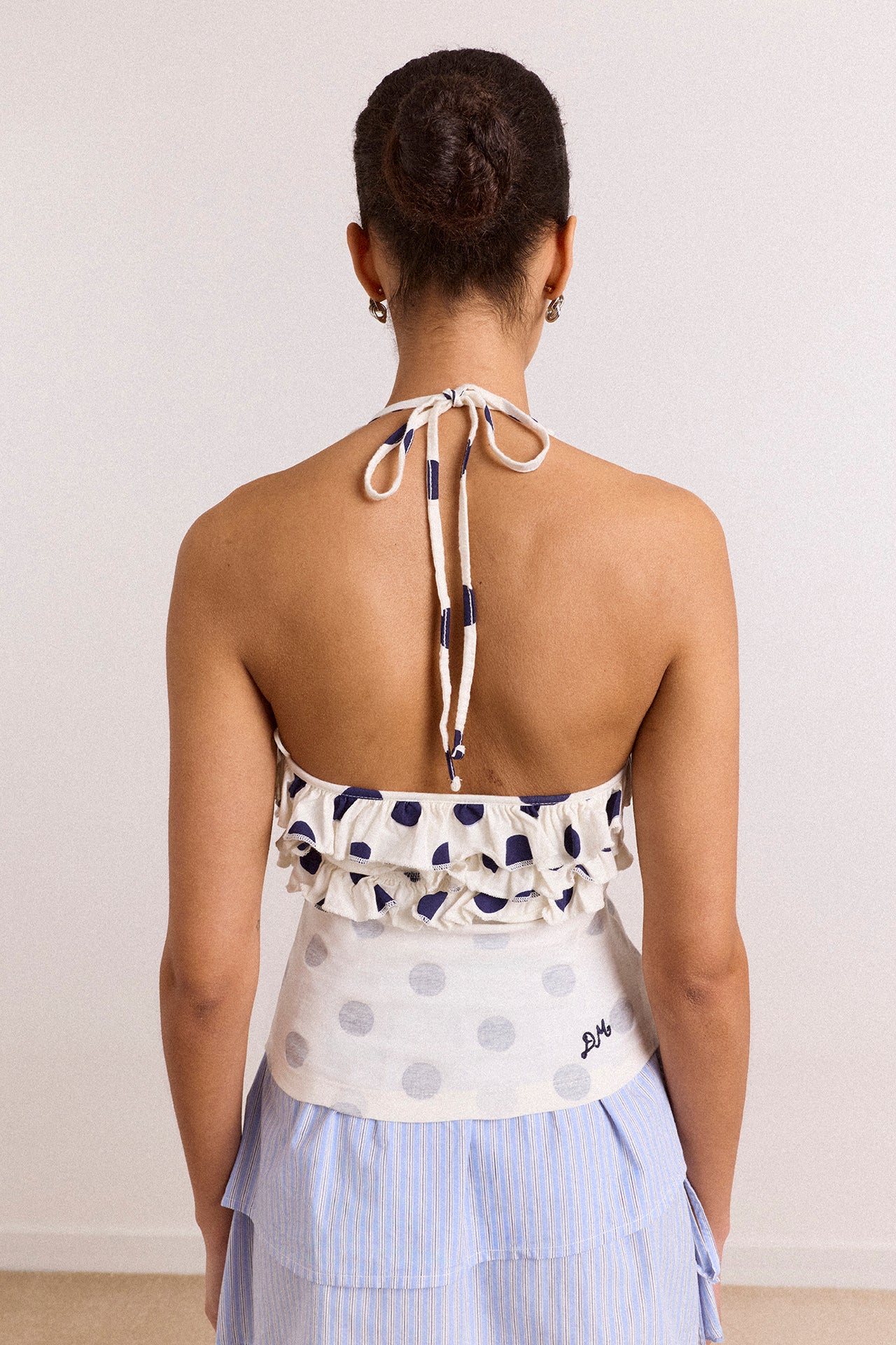 Zazie Jersey Halter - Polka Dot - Image 2